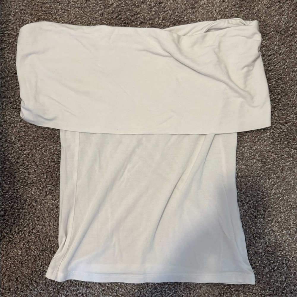 White Off-Shoulder Top